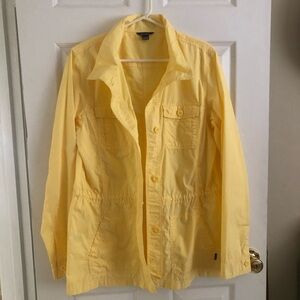 Eddie Bauer Women's Yellow Utility Jacket 
Size Large-T